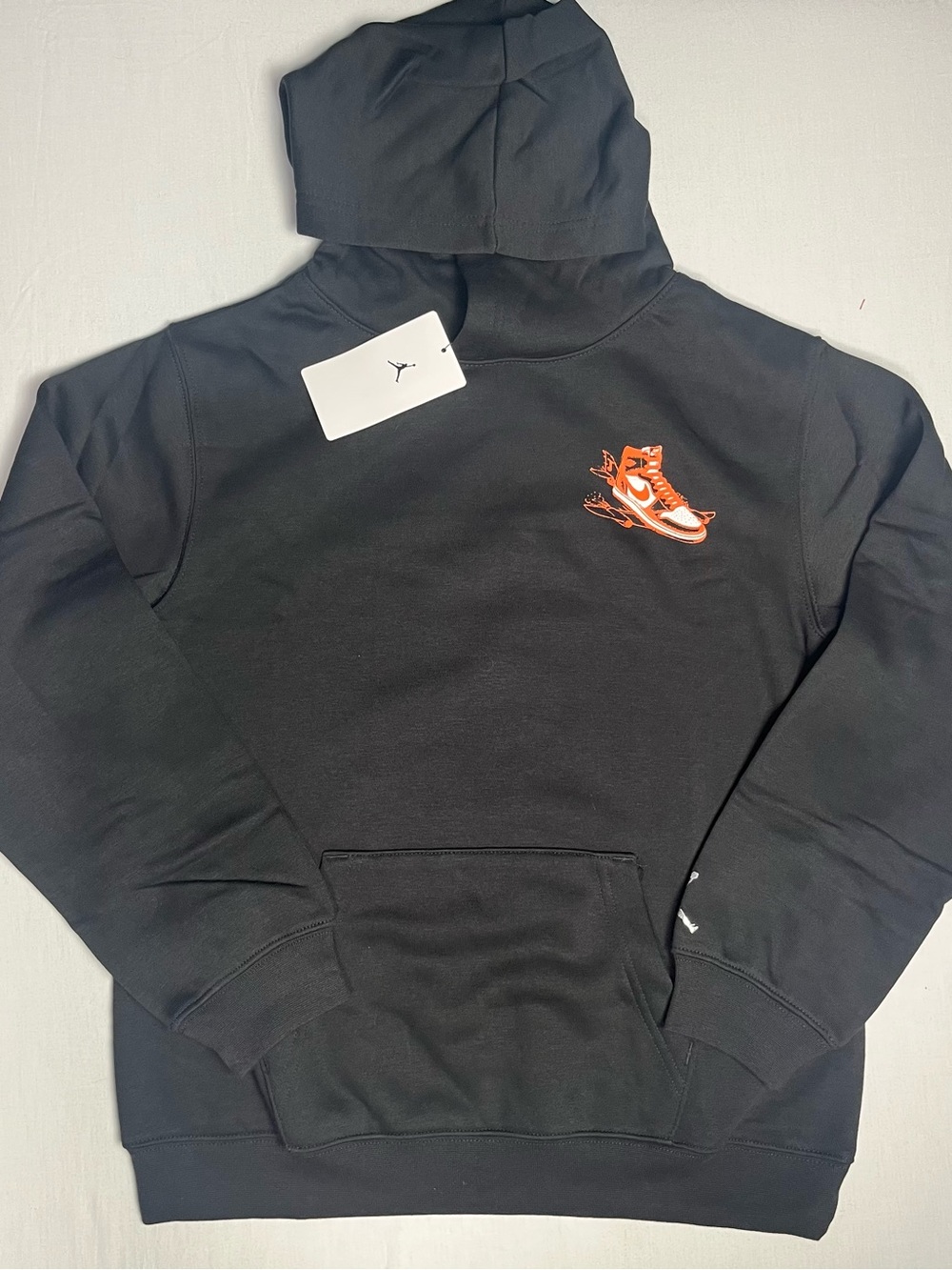 Air Jordan Black Crewneck Sweatshirt with Sneaker Graphic Boys (S-XL)